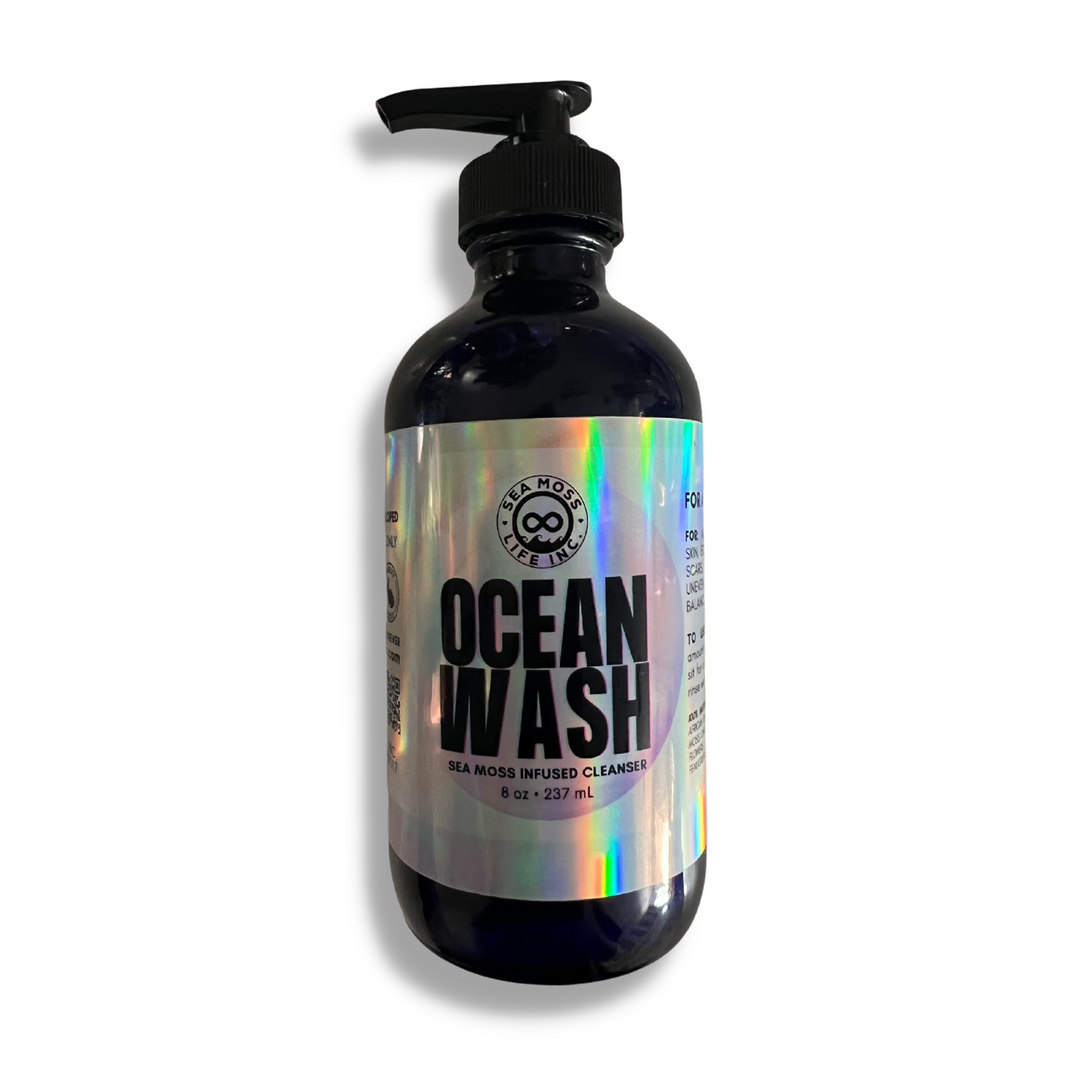 OCEAN WASH - Sea Moss & Herb-Infused African Black Soap Cleanser